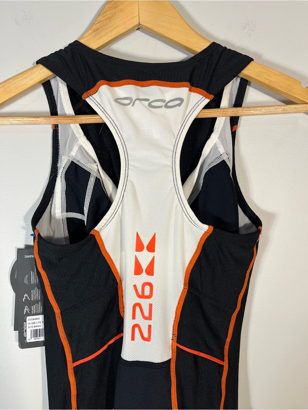 Orca 226 Kompress Triathlon Black White Lite Tri Race Suit Women’s S - Picture 5 of 14